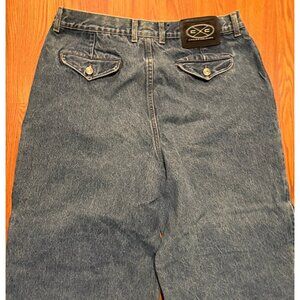 Vtg Cross Colours Baggy Jeans Mens 33x36 Denim Pants Hiphop Pockets Rare Y2K
